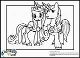 Coloring Pages Shining Armor Pony Little Princess Cadence Mlp Colouring Wedding Kids Minister Printable Friendship Magic Color Dash Rainbow Cadance sketch template