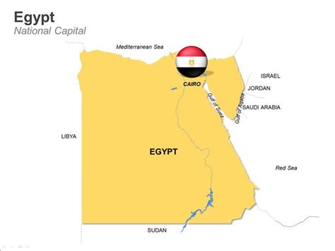 Ppt Map Of Egypt Download Editable Slides Egypt Map