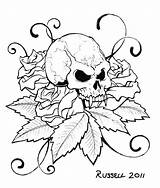 Coloring Pages Skull Tattoo Printable Skulls Roses Punk Rock Book Tattoos Mandala Bones Adult Color Designs Print Girls Getcolorings Rose sketch template