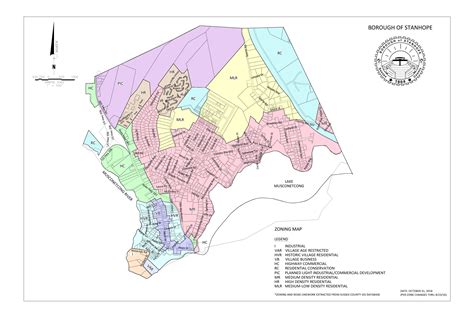 zoning tax  street maps borough  stanhope