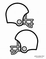 Footballs Helmets Decorations sketch template