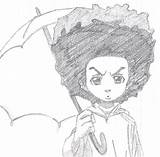 Huey Boondocks sketch template