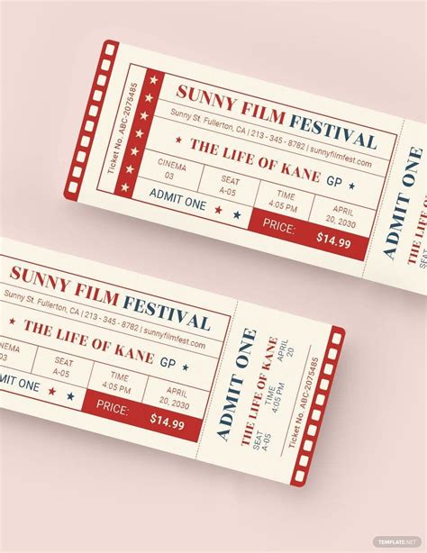 classic  ticket template  illustrator pages word publisher