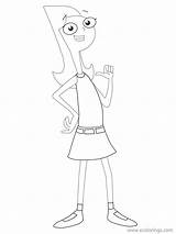 Ferb Phineas Candace Xcolorings 54k sketch template