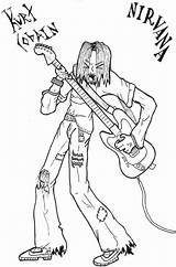 Cobain Kurt Kroh sketch template