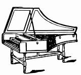 Harpsichord sketch template