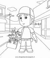 Manny Tuttofare Cartone Animato Personaggio sketch template