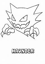 Coloring Pokemon Haunter Pages Color Ghost Colorir Para Printable Hellokids Online Print Only Related sketch template
