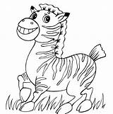 Caricatura Ausmalbild Zebras Ausmalbilder Cebra Cebras Sjov Tegninger Lustiges Coloringbay Incantevole Kategorier sketch template