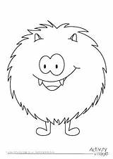 Monster Coloring Colouring Pages Cute Funny Monsters Gila Printable Color Kids Halloween Activity Getcolorings Drawing Fluffy Activityvillage Friendly Print Choose sketch template