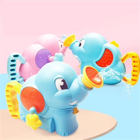 elephant bath toys  baby bathing shower sprinkler pumping design