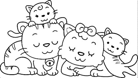 animal family coloring page coloring home