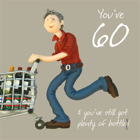 60th Birthday Male Greeting Card One Lump Or Two Range Cards