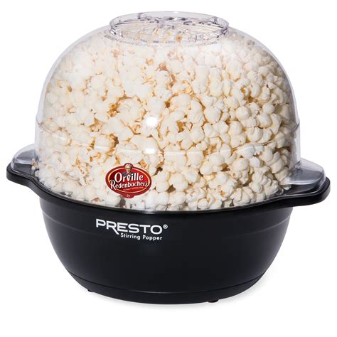 orville redenbachers stirring popper  presto popcorn poppers