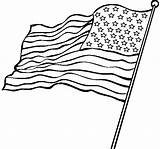 Flag Coloring American Pages Waving Drawing Printable Color Kids Patriotic Original Clipart Flags Preschool Cliparts Colouring Clip Pencil Z31 Draw sketch template