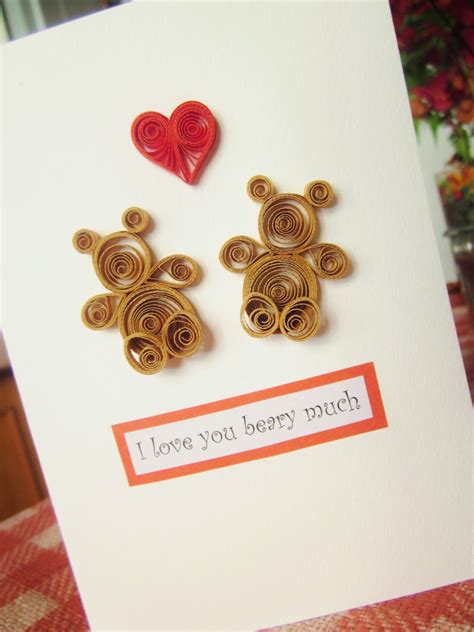 paper quilling love cards craft ideas  art projects