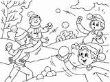 Coloring Snowball Fight Winter Pages Coloringpages4u Kids Print Awesome Fun Just Choose Board Throwing Having sketch template