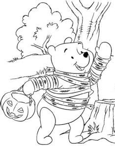 winnie  pooh halloween coloring page mitraland