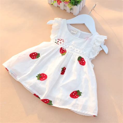 baby girl dress baby summer embroidery flower cotton dress baby girl