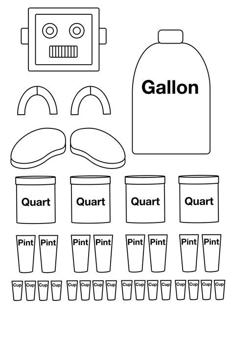 gallon guy worksheets