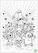 Moshi Coloring Monsters Pages Dinokids Colouring Cabot John Popular Close sketch template