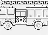 Coloring Truck Fire Getcolorings Firefighter sketch template