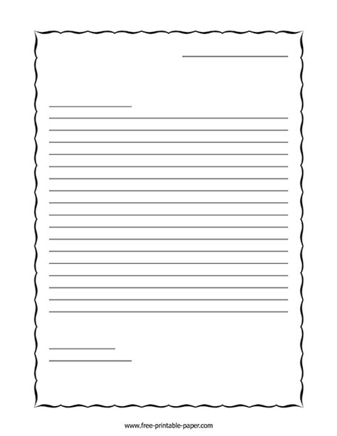 letter writing paper  printable paper