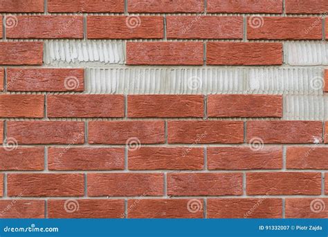 red brick wall missing parts stock   royalty  stock   dreamstime