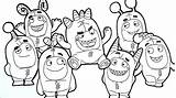 Oddbods Booba Thinknoodles Coloringhome Coloringpages sketch template