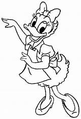 Daisy Printable Coloring Cartoon Disney Pages Cliparts Duck Clipart Kids Clip Library Sheets Comments Popular sketch template