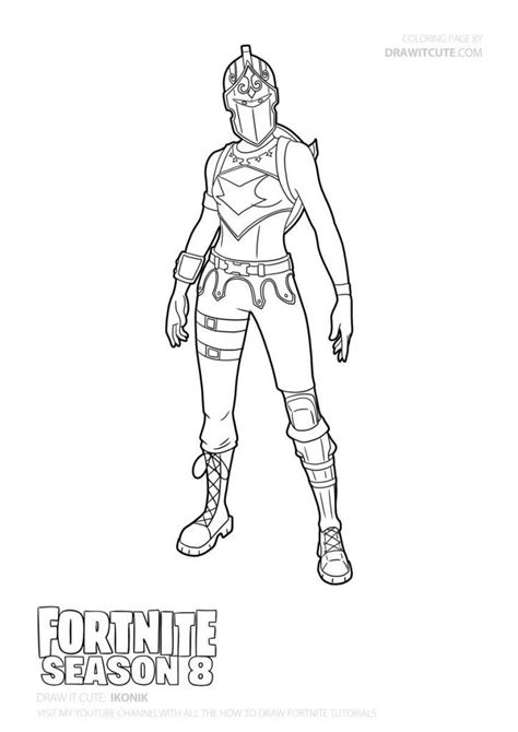 fortnie red knight coloring page red knight fortnite red knight