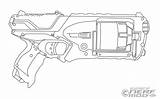 Nerf Gun Strongarm Ausmalbilder Sniper Kleurplaten Educativeprintable Overwatch sketch template