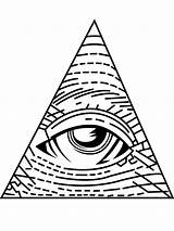 Illuminati Drawing Eye Triangle Simple Seeing Drawings Getdrawings Paintingvalley sketch template