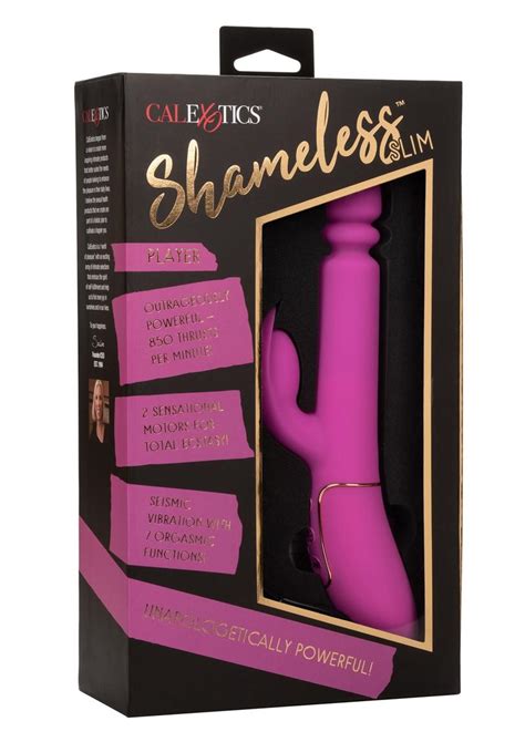 shameless slim player silicone rechargeable rabbit