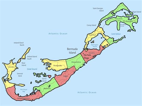 mapas de las bermudas guia islas bermudas