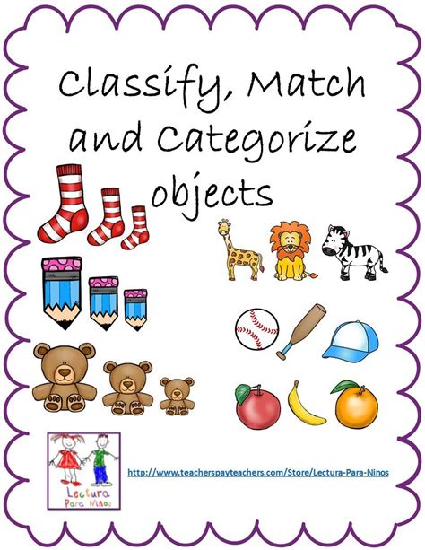 Classify And Categorize Objects Math Lessons 1 5 Kindergarten