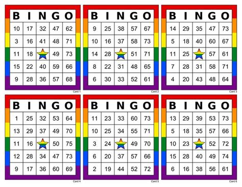 printable bingo cards   page