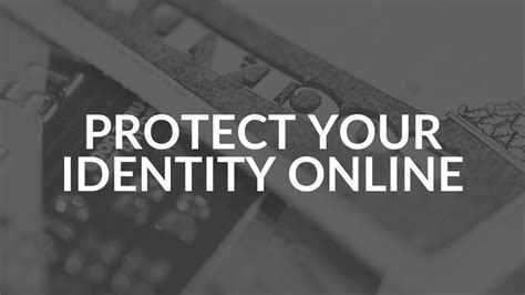 Keeping Your Identity Safe Online Intrust It