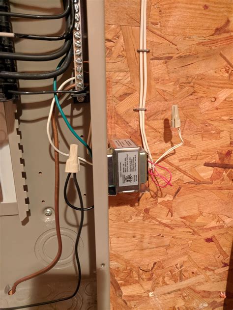 wiring doorbell transformer relectrical