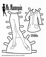 Mannequin Coloring Pages Ms Paper Printable 1960s Doll Dolls Clothes Color Fashion Experience Getcolorings Print Paperthinpersonas Getdrawings Pdf Dress sketch template