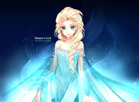 Blonde Hair Blue Blue Eyes Dress Elsa Frozen Frozen