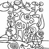 Coloring Pages Britto Famous Paintings Romero Artists Miro Joan Garden Getcolorings Getdrawings Printable Color Colorings sketch template