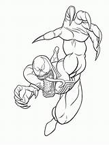 Venom Spider Man sketch template
