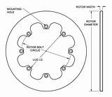Rotor Solid Steel Dimension Diagram Wilwood sketch template