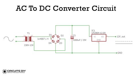 Ac To Dc Converter Rectifier Circuit Power Supply