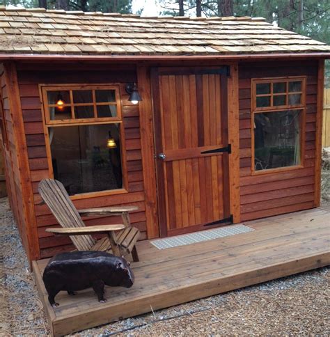 small cabin kits cedar cabins backyard studio sheds diy plans cedarshed usa