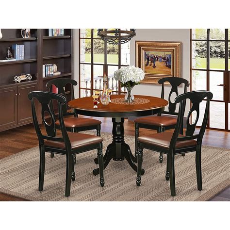 dining set    dinette table  kitchen chairs finishblack