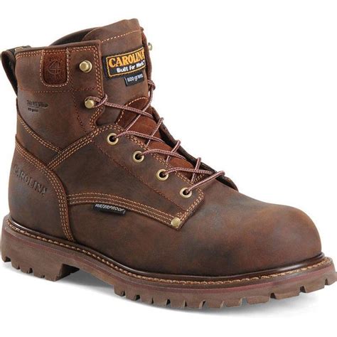 Carolina Men S 6” Waterproof Insulated Soft Toe Work Boots