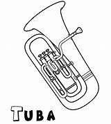 Tuba Coloring Pages Easy Results Template sketch template