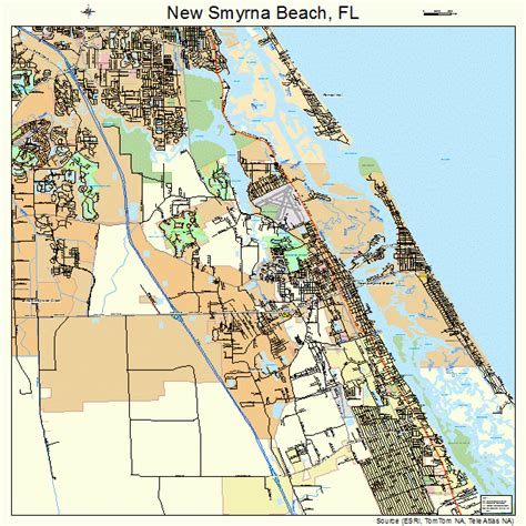 smyrna beach florida street map